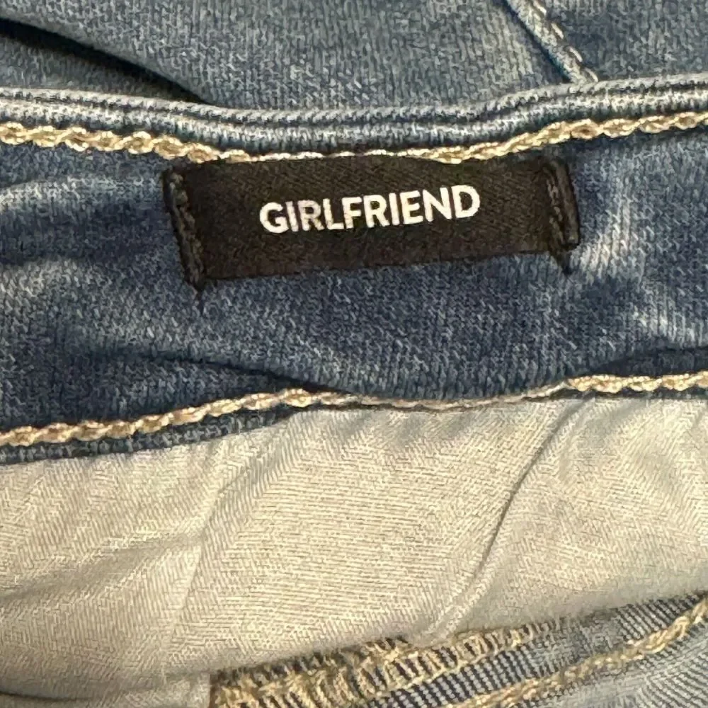 Justice‎ Girlfriend Raw Hem Distressed Blue Jegging Stretch Jeans Girls 14 Plus
